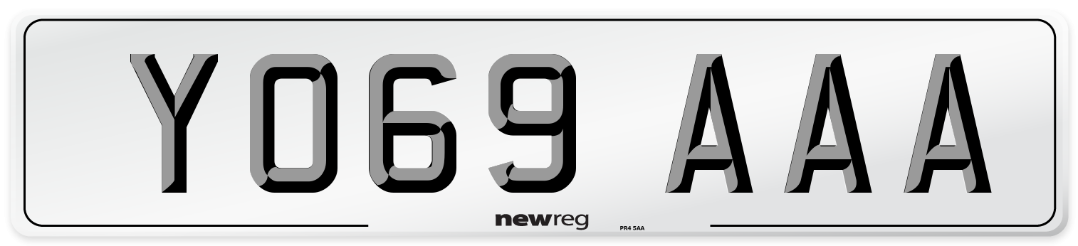 YO69 AAA Number Plate from New Reg
